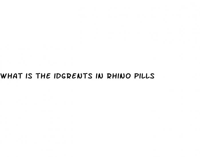 what is the idgrents in rhino pills