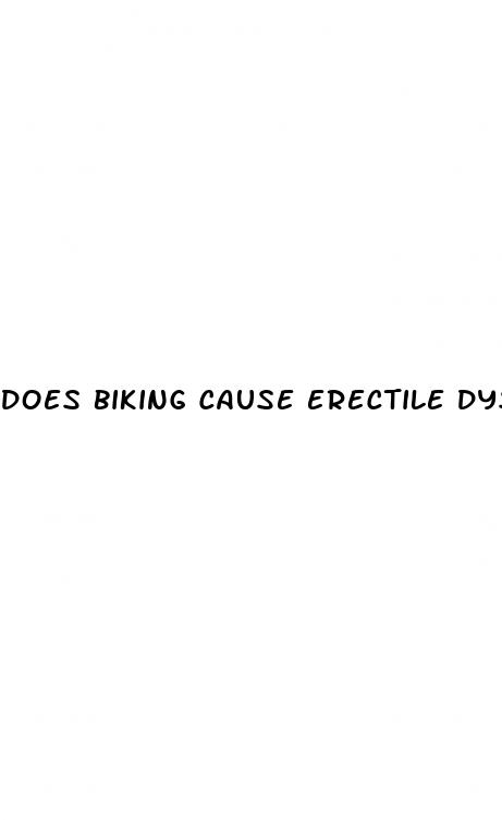 does biking cause erectile dysfunction