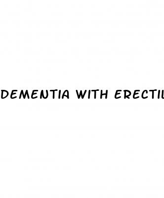 dementia with erectile dysfunction