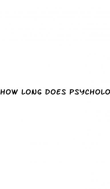 how long does psychological erectile dysfunction last