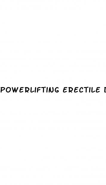 powerlifting erectile dysfunction