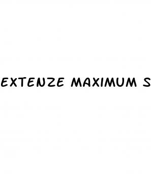 extenze maximum strength male enhancement formula