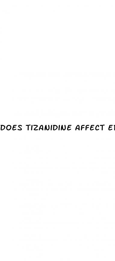 does tizanidine affect erectile dysfunction