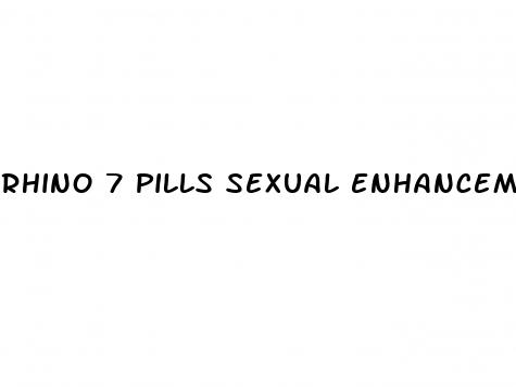 rhino 7 pills sexual enhancement