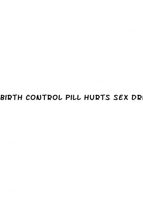 birth control pill hurts sex drive