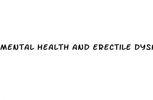 mental health and erectile dysfunction