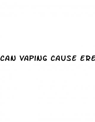 can vaping cause erectile dysfunction