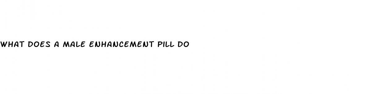 what does a male enhancement pill do