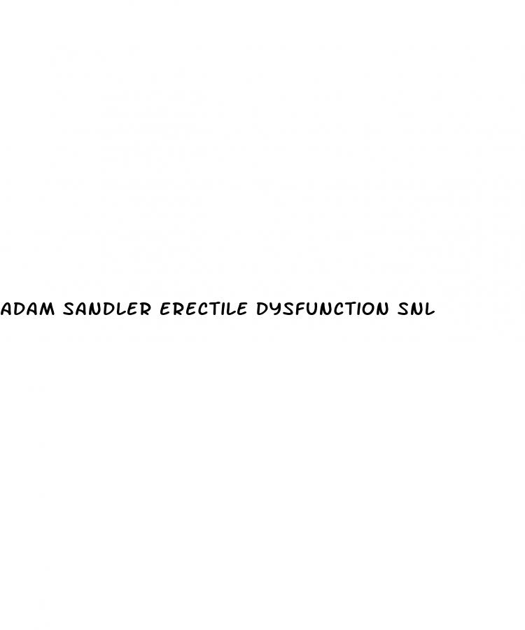 adam sandler erectile dysfunction snl