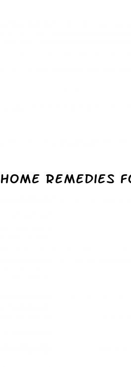 home remedies for erectile dysfunction naturally