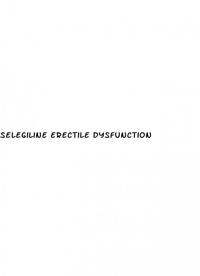 selegiline erectile dysfunction