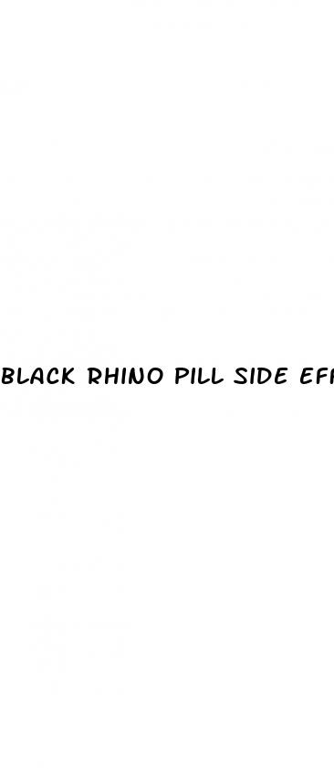 black rhino pill side effects