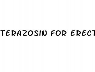 terazosin for erectile dysfunction