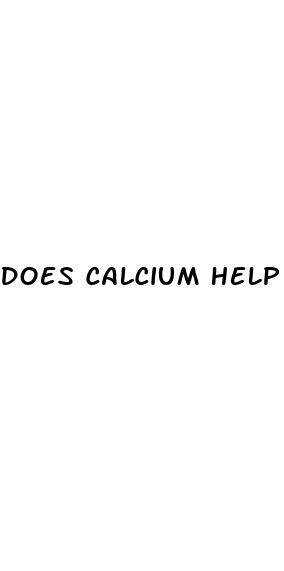 does calcium help with erectile dysfunction