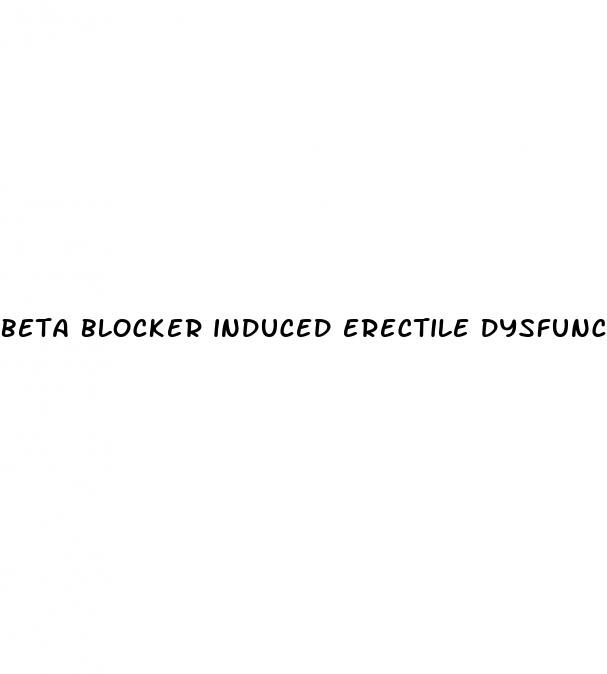 beta blocker induced erectile dysfunction