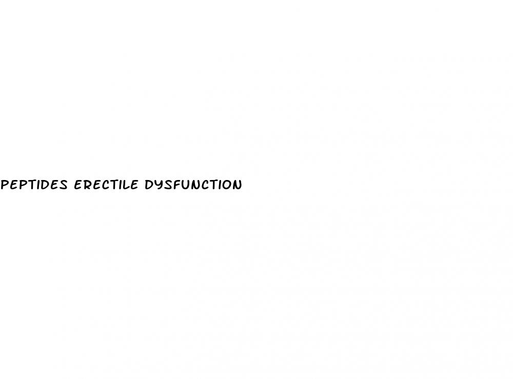 peptides erectile dysfunction