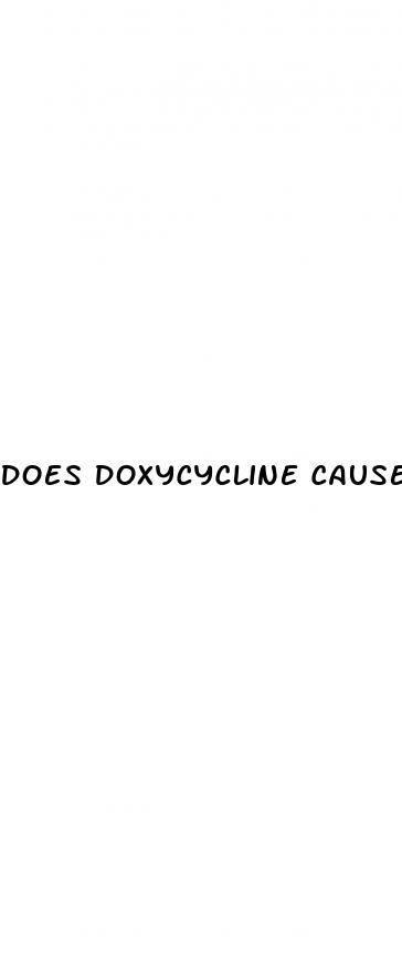 does doxycycline cause lack of an erectile dysfunction