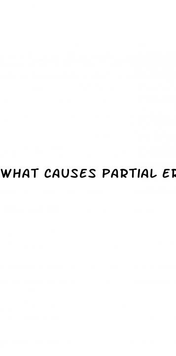 what causes partial erectile dysfunction