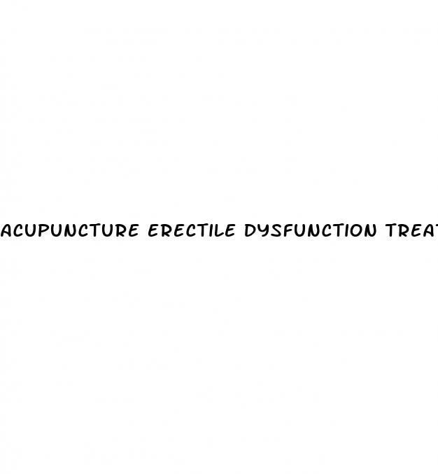 acupuncture erectile dysfunction treatment