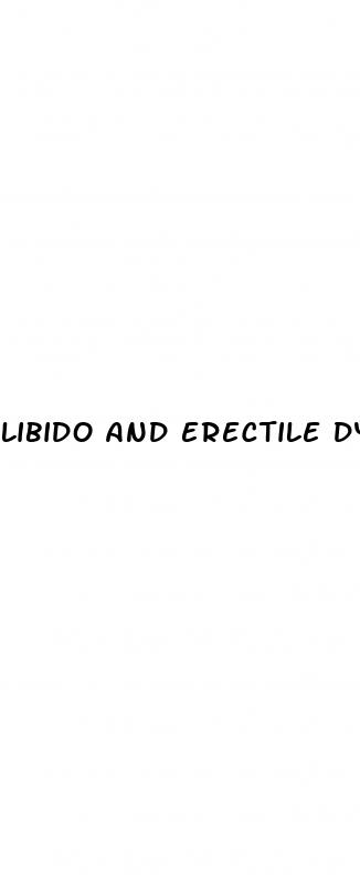 libido and erectile dysfunction