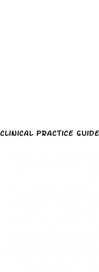 clinical practice guidelines for erectile dysfunction