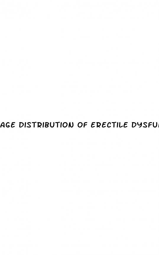 age distribution of erectile dysfunction