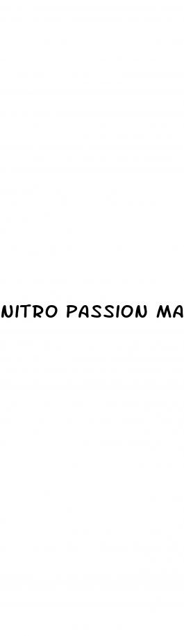 nitro passion male enhancement