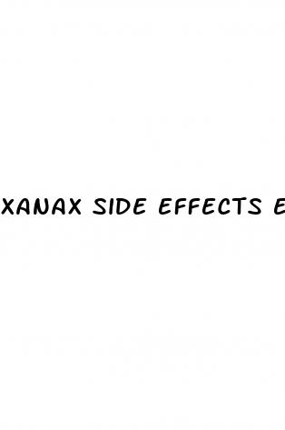 xanax side effects erectile dysfunction