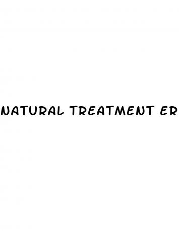 natural treatment erectile dysfunction