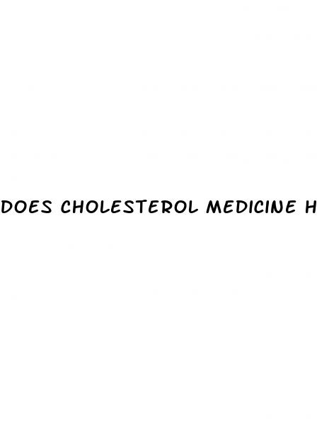 does cholesterol medicine help with erectile dysfunction