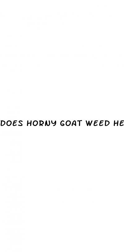 does horny goat weed help with erectile dysfunction