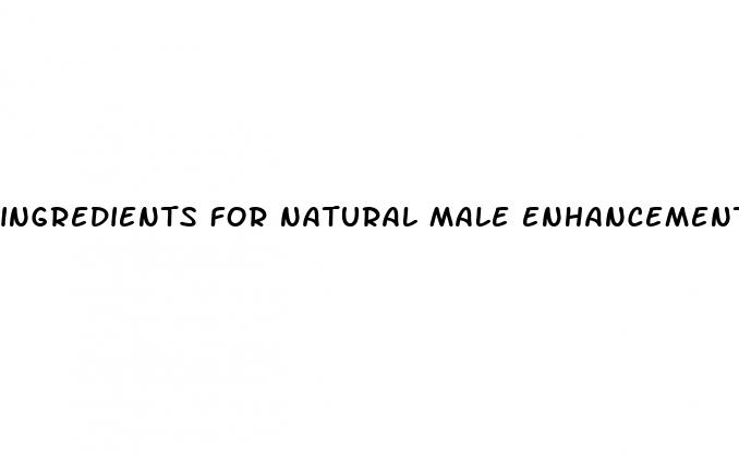 ingredients for natural male enhancement