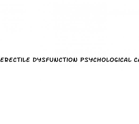 erectile dysfunction psychological causes treatment