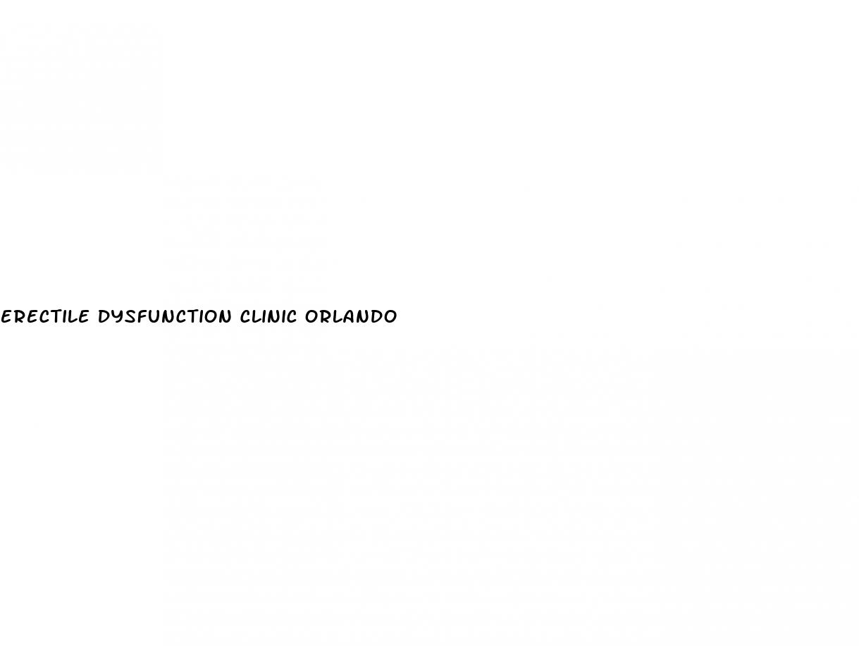 erectile dysfunction clinic orlando