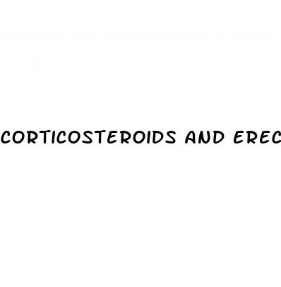 corticosteroids and erectile dysfunction