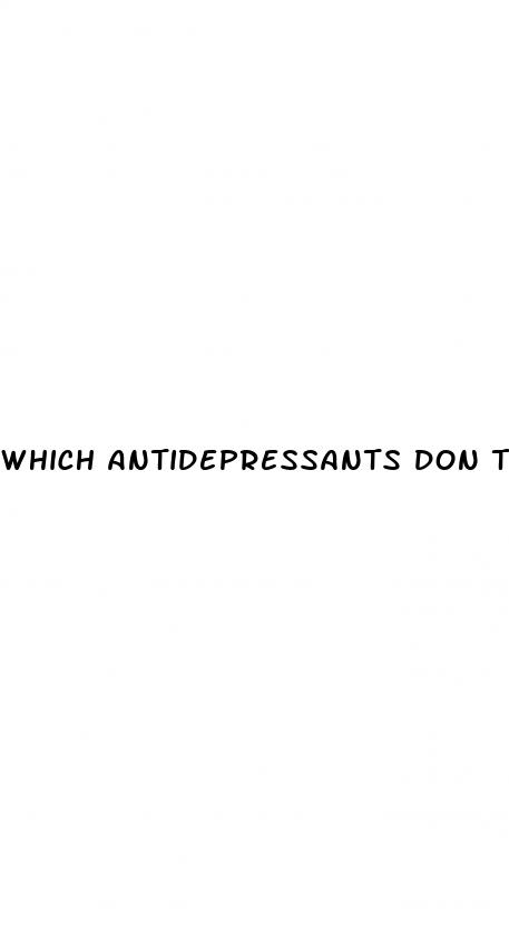 which antidepressants don t cause erectile dysfunction