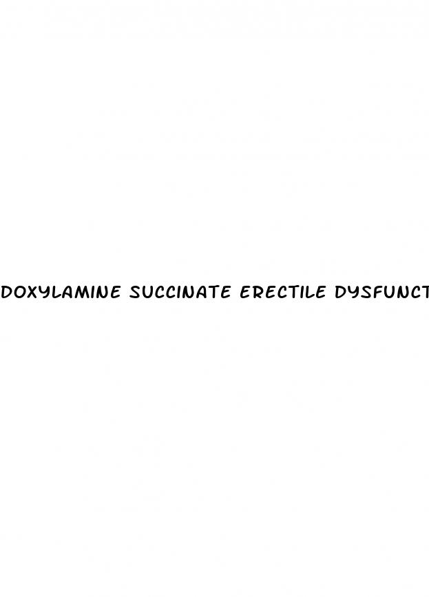 doxylamine succinate erectile dysfunction