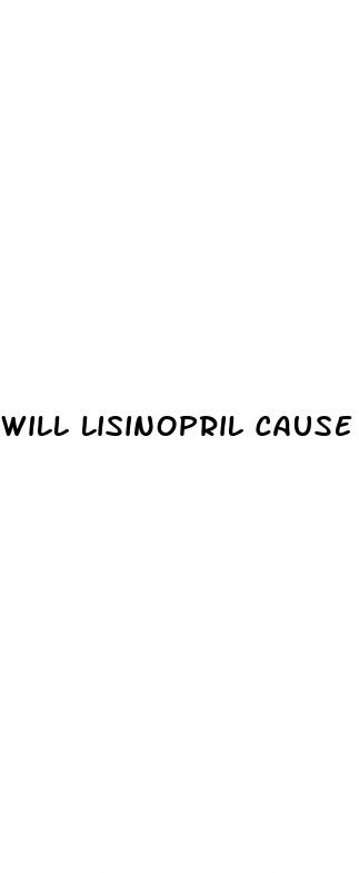 will lisinopril cause erectile dysfunction