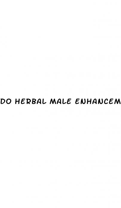 do herbal male enhancement pills work