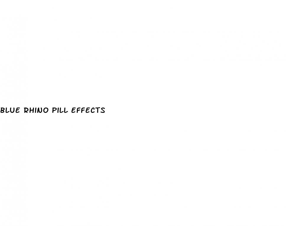 blue rhino pill effects