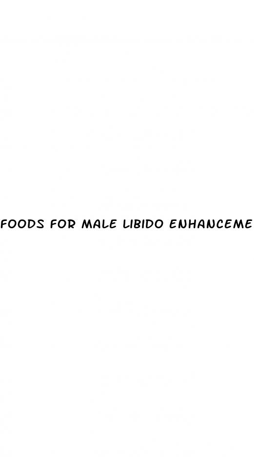 foods for male libido enhancement