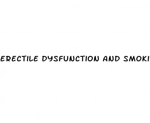 erectile dysfunction and smoking weed