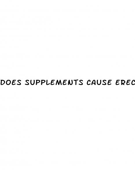 does supplements cause erectile dysfunction