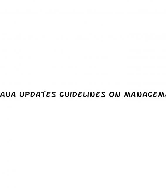 aua updates guidelines on management of erectile dysfunction