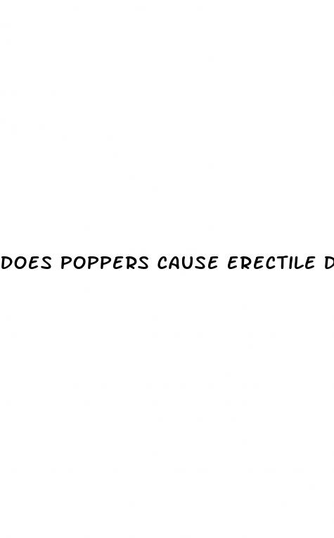 does poppers cause erectile dysfunction