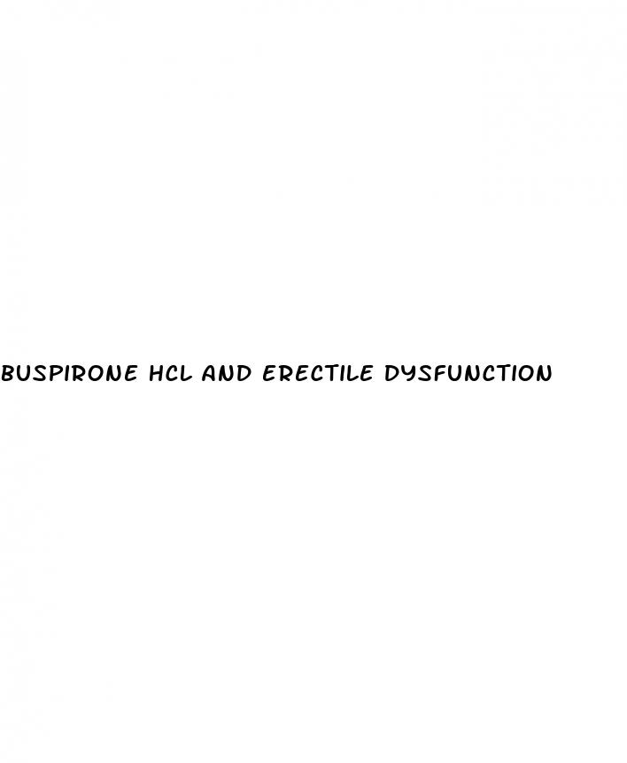 buspirone hcl and erectile dysfunction