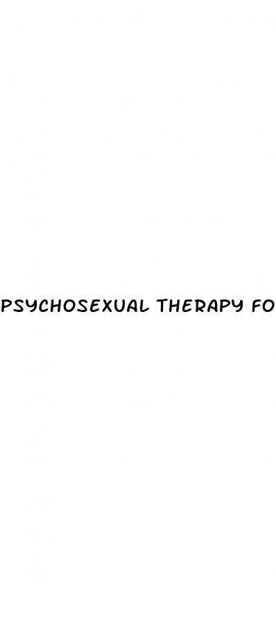 psychosexual therapy for erectile dysfunction