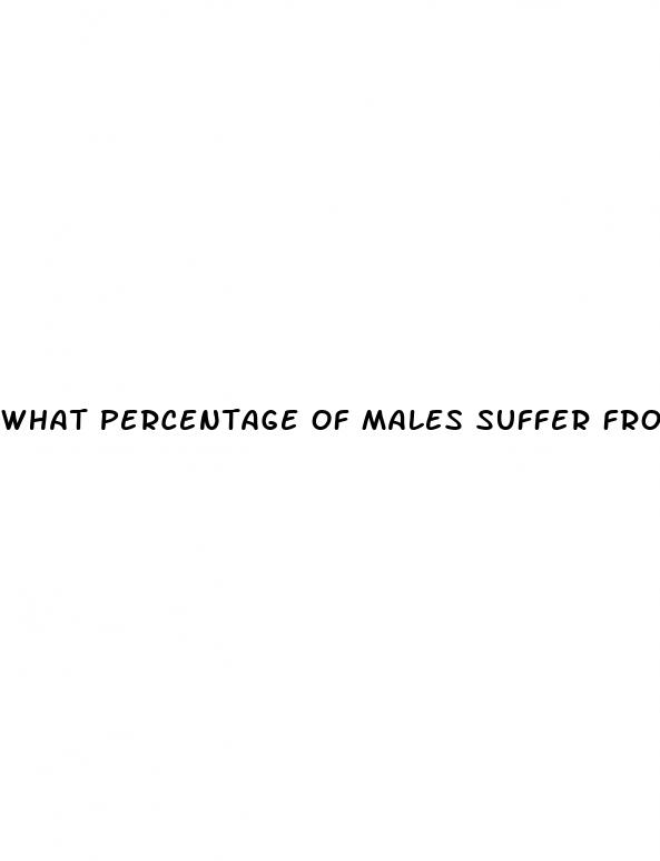 what percentage of males suffer from erectile dysfunction