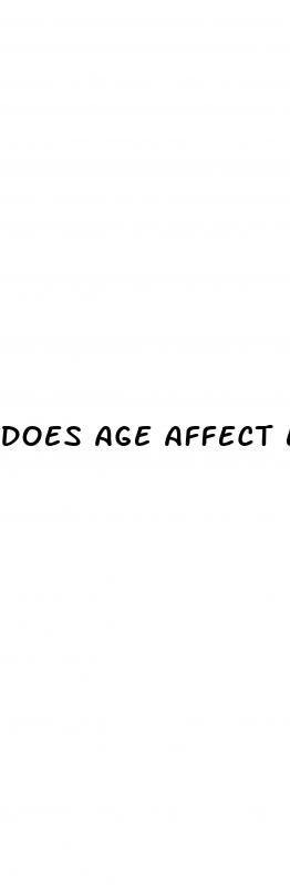 does age affect erectile dysfunction