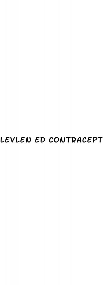 levlen ed contraceptive pill effectiveness